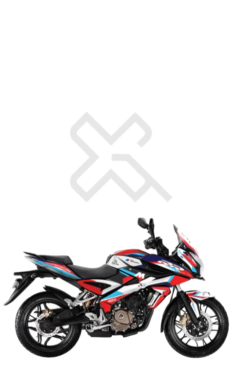 RR Edition Full Body Sticker Compatible with Pulsar AS150/200 | Made in Premium Gloss Vinyl with FPF (Fade Protection Film), Waterproof, Precut Sticker, Pack of 1 Compatible with Both Side